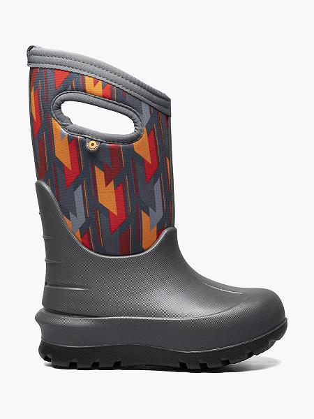 BOGS Boots Deutschland - Neo-Classic Warp Winterstiefel Kinder DunkelGrau Multi DE13045